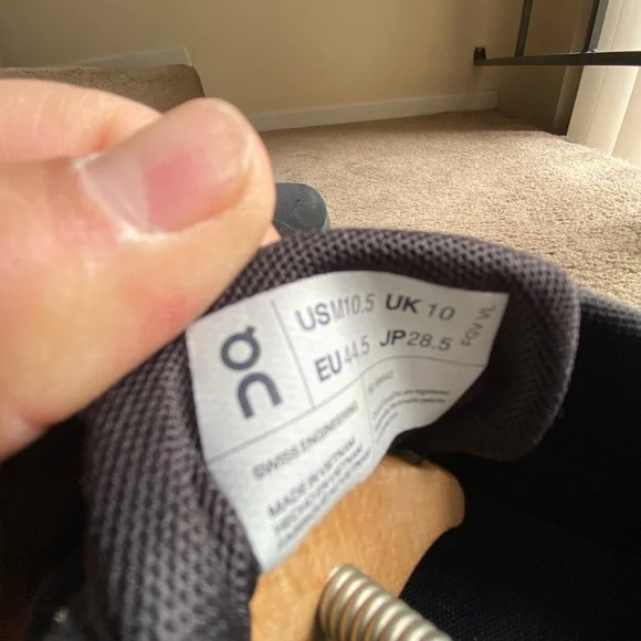 On Running Men's Black Running Shoes - Picture 6 of 6